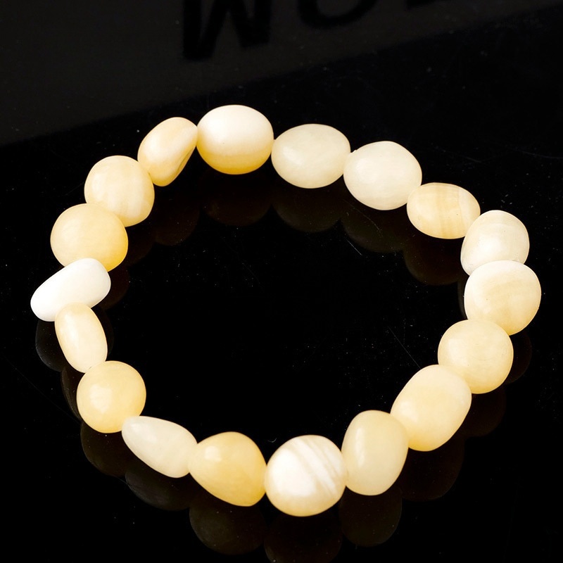 Natural crystal large grain gravel rolling stone bracelet irregular shaped jade agate bracelet
