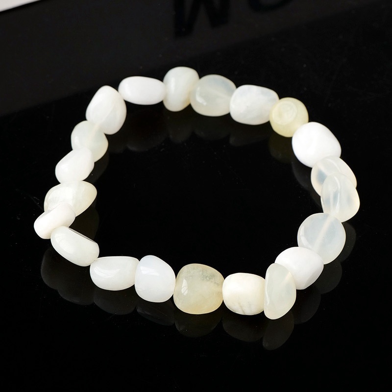 Natural crystal large grain gravel rolling stone bracelet irregular shaped jade agate bracelet