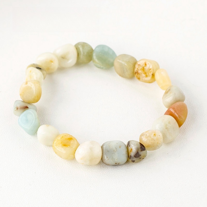 Natural crystal large grain gravel rolling stone bracelet irregular shaped jade agate bracelet