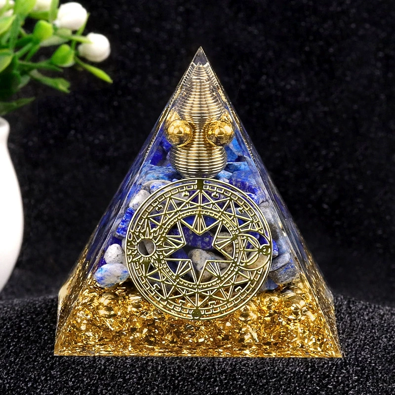 6cm crystal gravel pyramid resin glue handicraft home decoration