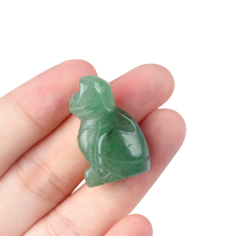 1in carved kitten natural crystal agate semi-precious stone carved animal standing cat mini decoration