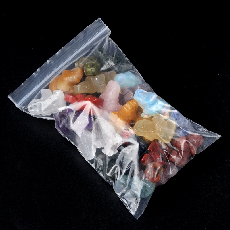 1in mini elephant natural rose quartz agate jade carving animal elephant foreign trade craft ornament