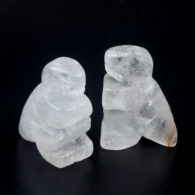 1in dinosaur crystal agate stone mini carving small animal semi-precious stone craft dinosaur ornaments