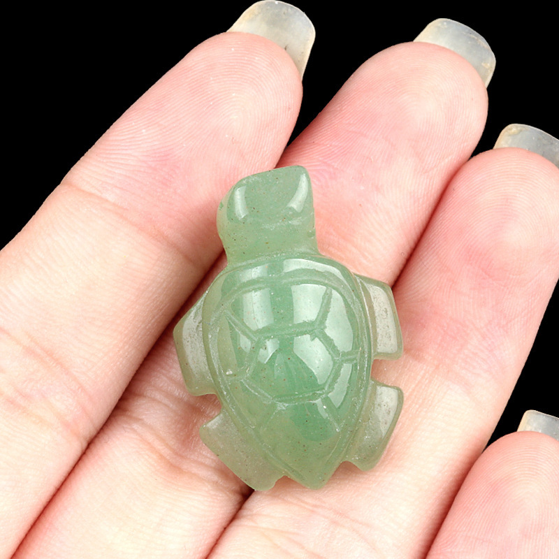 1in mini sea turtle natural amethyst agate jade carving marine animal landscaping small ornaments