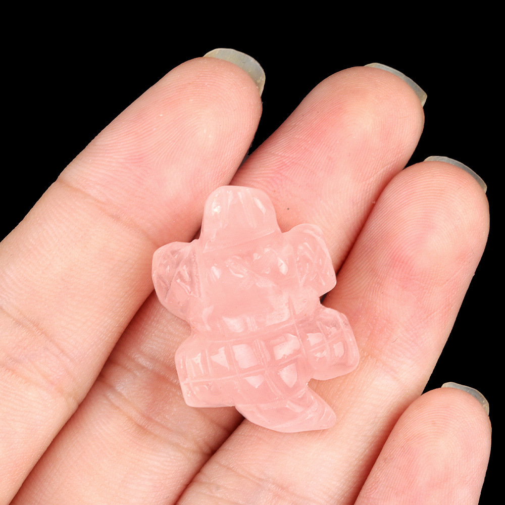 1in Mini Crocodile Amethyst Agate Jade Carving Animal Landscaping Crafts