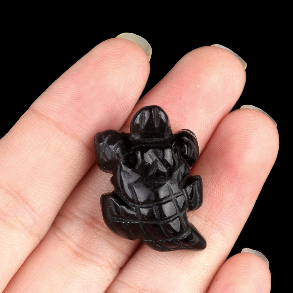 1in Mini Crocodile Amethyst Agate Jade Carving Animal Landscaping Crafts