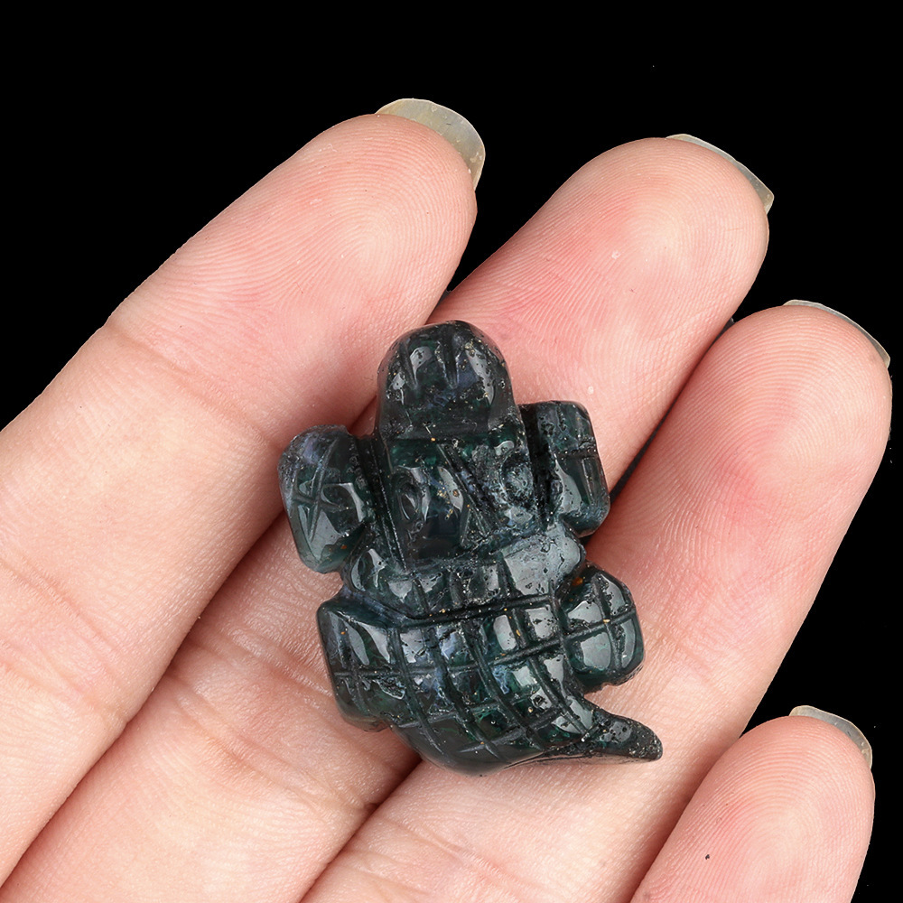 1in Mini Crocodile Amethyst Agate Jade Carving Animal Landscaping Crafts