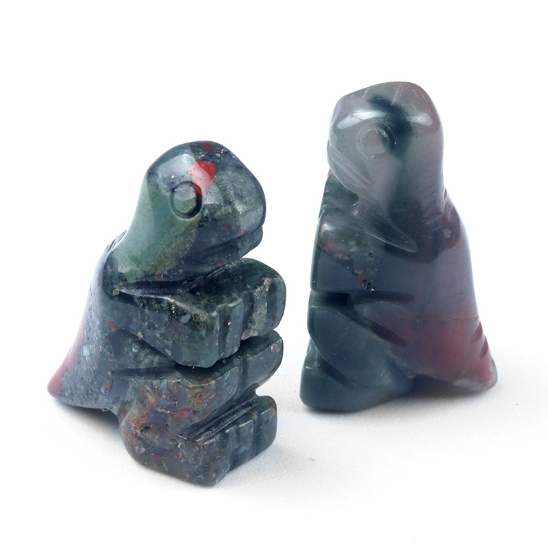 1in dinosaur crystal agate stone mini carving small animal semi-precious stone craft dinosaur ornaments
