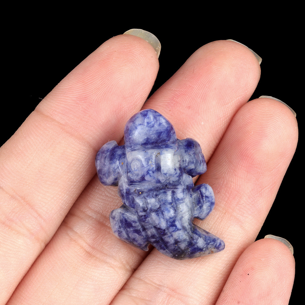 1in Mini Crocodile Amethyst Agate Jade Carving Animal Landscaping Crafts