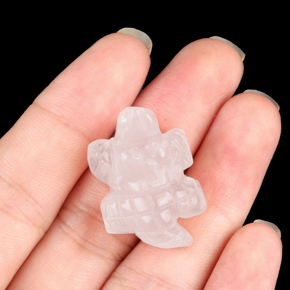 1in Mini Crocodile Amethyst Agate Jade Carving Animal Landscaping Crafts