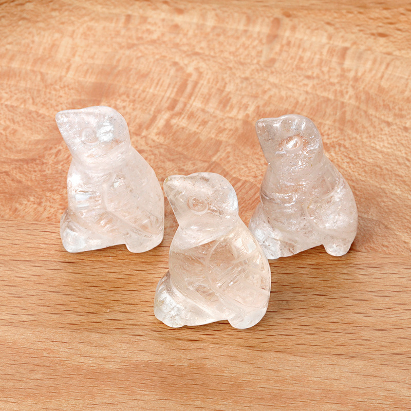 1in bird crystal agate stone mini carved small animal semi-precious stone craft bird ornament