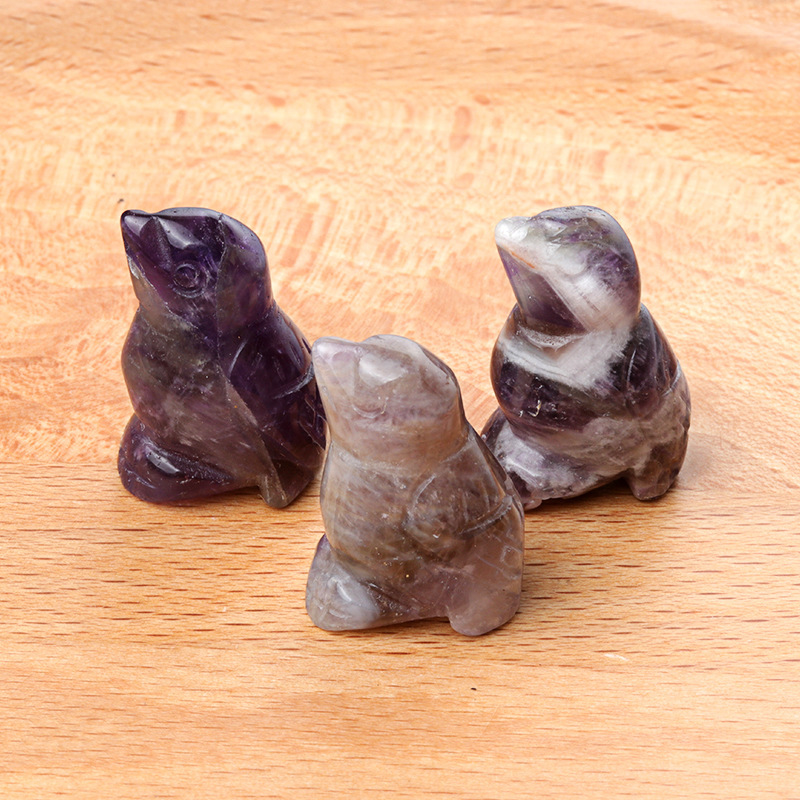 1in bird crystal agate stone mini carved small animal semi-precious stone craft bird ornament