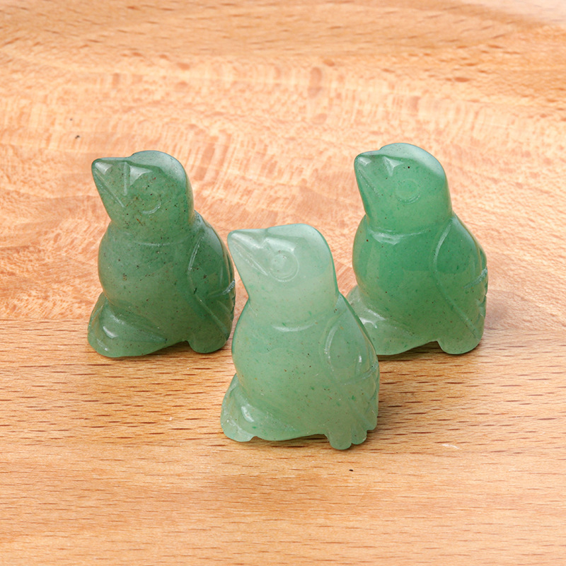 1in bird crystal agate stone mini carved small animal semi-precious stone craft bird ornament