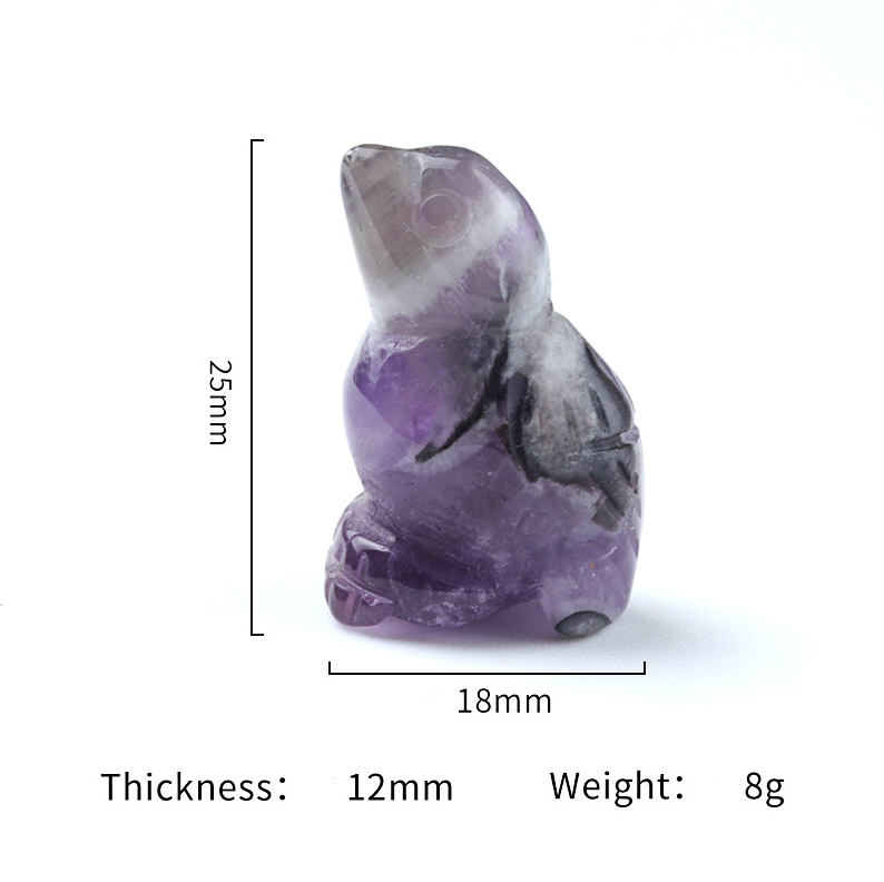 1in bird crystal agate stone mini carved small animal semi-precious stone craft bird ornament
