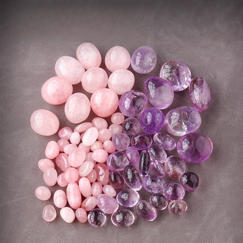 Natural crystal rolling stone flower pot fish tank decoration aromatherapy diffuser demagnetizing stone