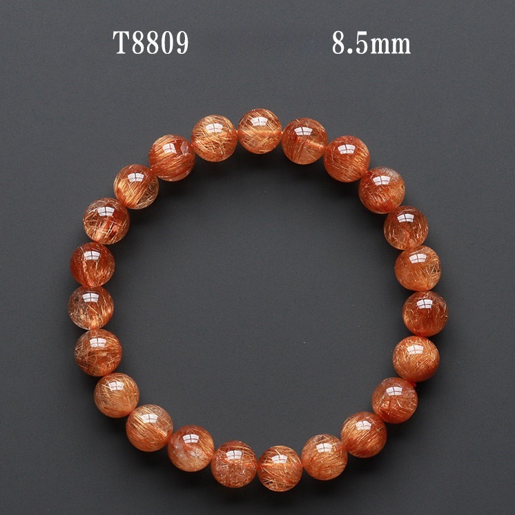 Natural copper hair crystal single loop bracelet crystal good hair multi-band cat's eye copper hair crystal bracelet