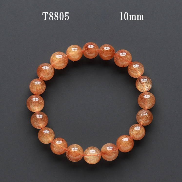 Natural copper hair crystal single loop bracelet crystal good hair multi-band cat's eye copper hair crystal bracelet
