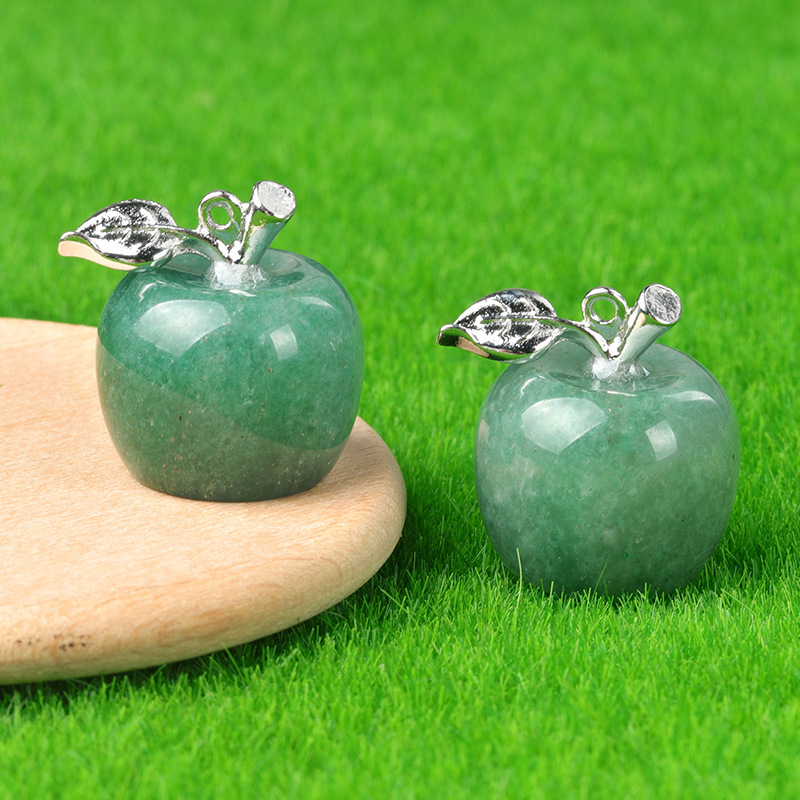 Natural crystal small apple pendant Christmas Eve Christmas