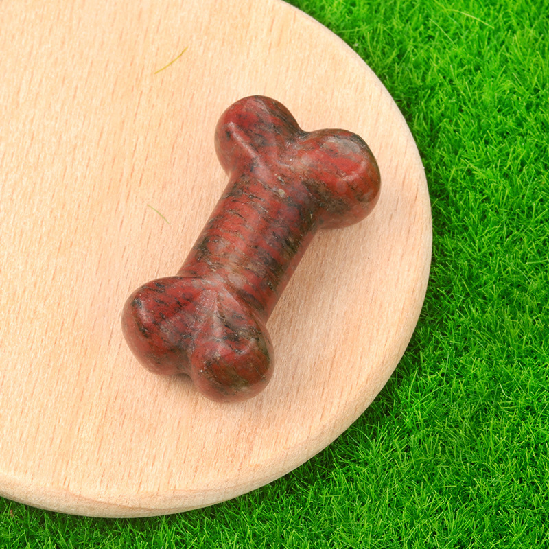 Carved bone natural crystal agate 35mm bone mini small ornaments diy jewelry material