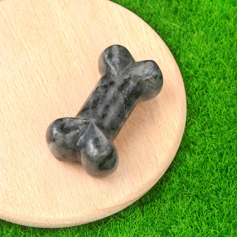Carved bone natural crystal agate 35mm bone mini small ornaments diy jewelry material
