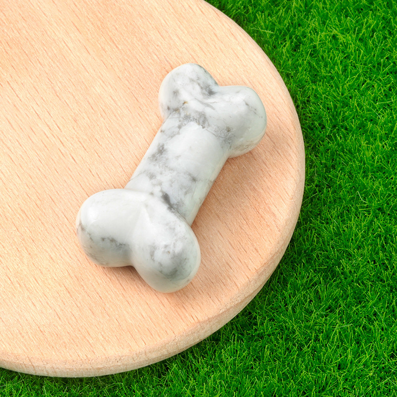 Carved bone natural crystal agate 35mm bone mini small ornaments diy jewelry material
