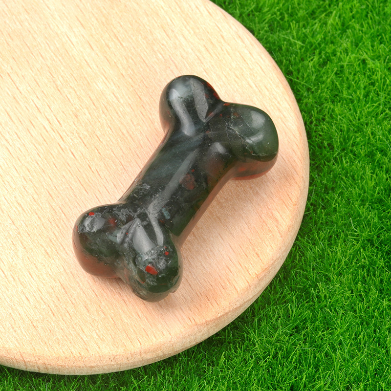 Carved bone natural crystal agate 35mm bone mini small ornaments diy jewelry material