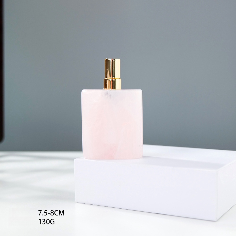 Hot selling natural crystal special shaped spray perfume bottle essential oil bottle jade aromatherapy bottle
