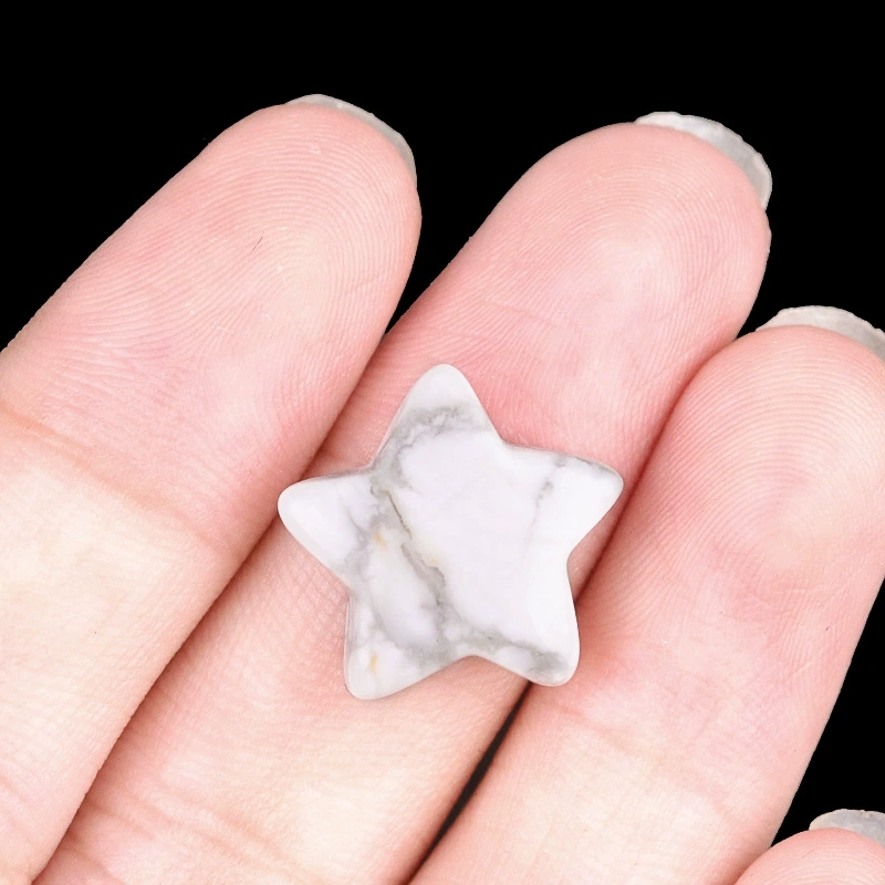 15mm non-porous mini five-pointed star natural crystal agate diy jewelry mobile phone case hairpin decoration
