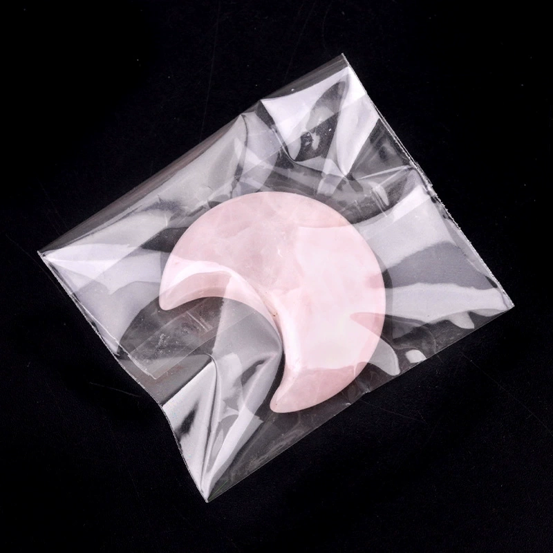 30mm moon natural crystal agate stone crescent shape diy non-hole moon jewelry accessories material
