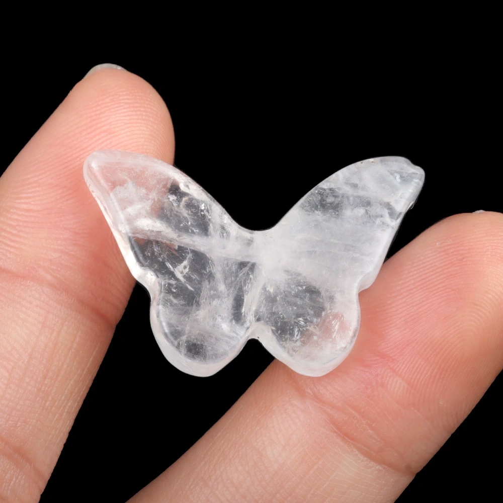 20x30mm natural crystal agate stone polished carved butterfly desktop decoration ornaments