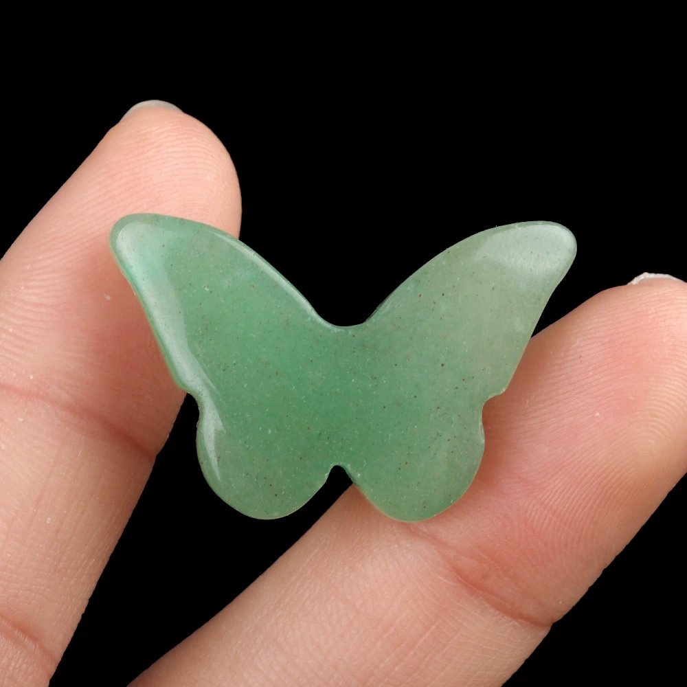 20x30mm natural crystal agate stone polished carved butterfly desktop decoration ornaments
