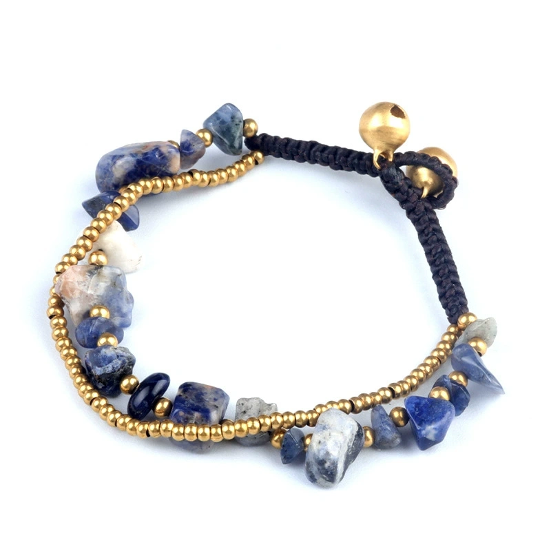 Natural crystal agate colorful shell gravel bracelet braided bracelet colorful irregular gravel bracelet