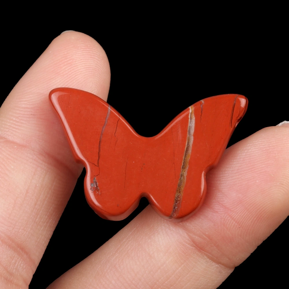 20x30mm natural crystal agate stone polished carved butterfly desktop decoration ornaments