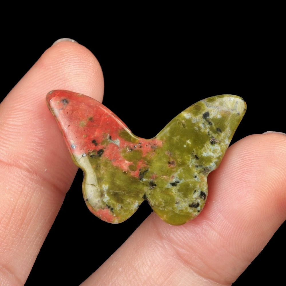 20x30mm natural crystal agate stone polished carved butterfly desktop decoration ornaments