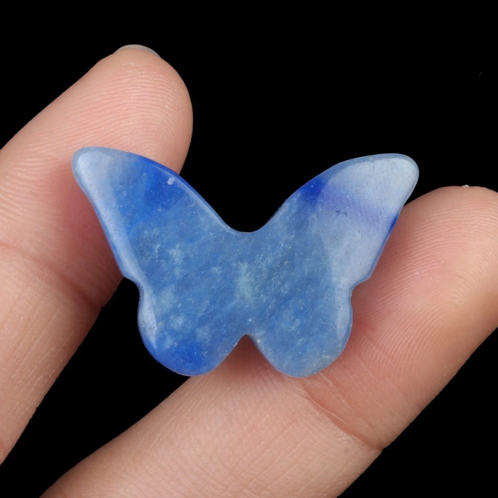 20x30mm natural crystal agate stone polished carved butterfly desktop decoration ornaments