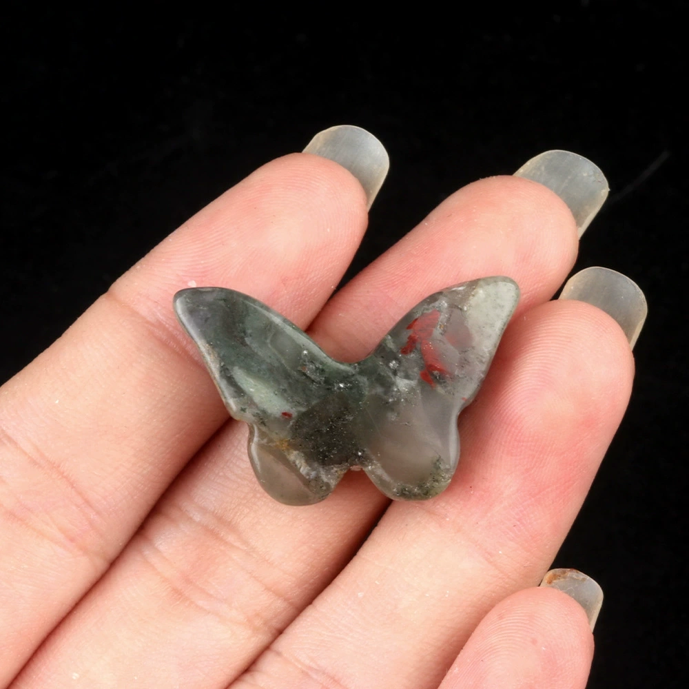 20x30mm natural crystal agate stone polished carved butterfly desktop decoration ornaments