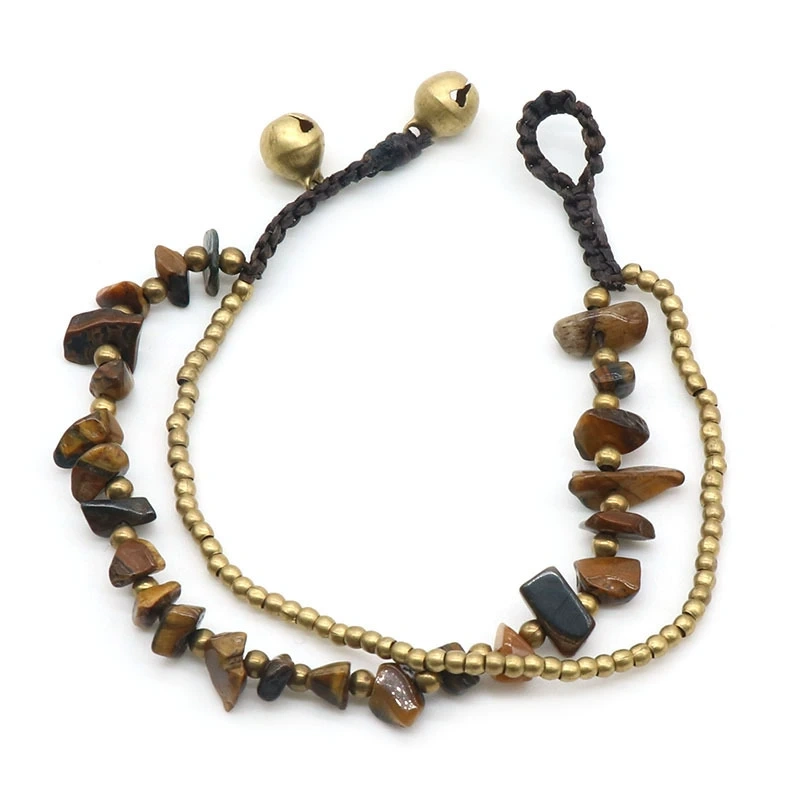 Natural crystal agate colorful shell gravel bracelet braided bracelet colorful irregular gravel bracelet