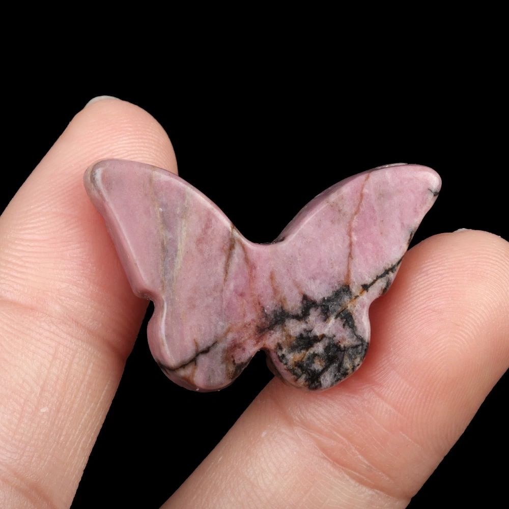 20x30mm natural crystal agate stone polished carved butterfly desktop decoration ornaments