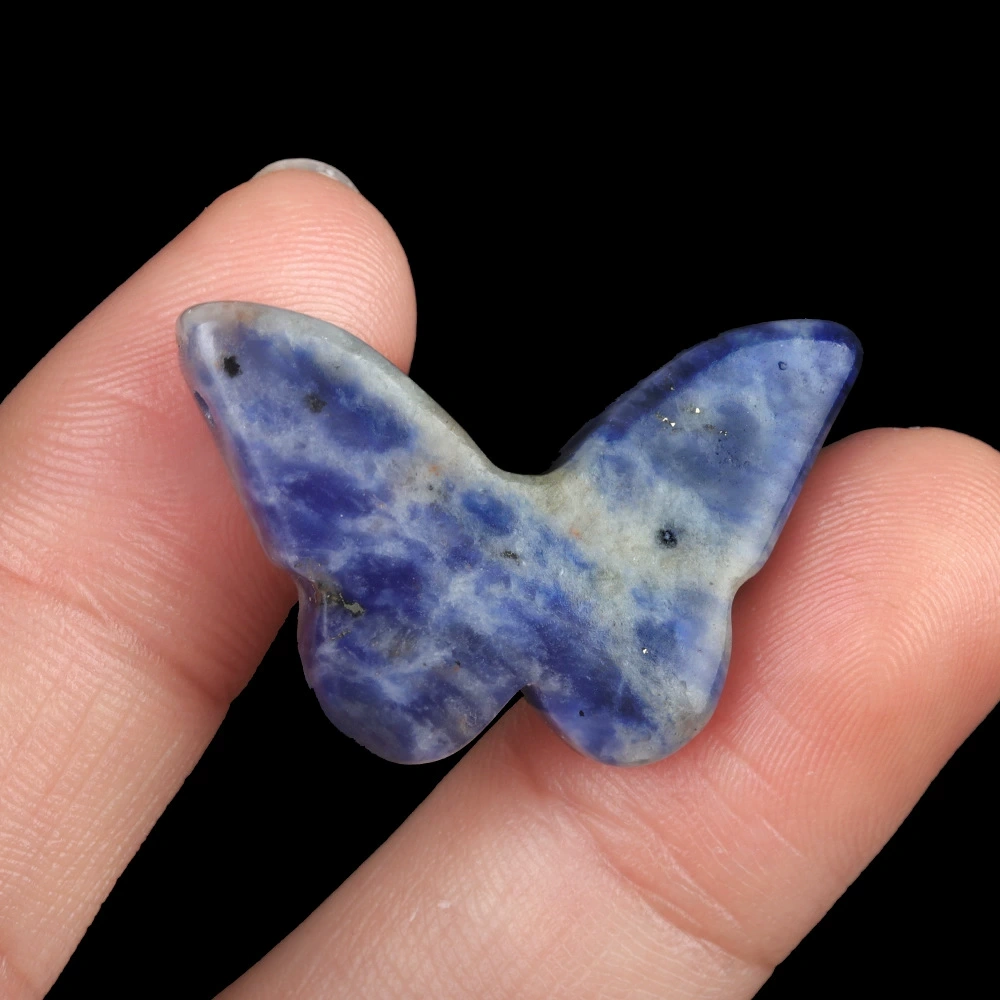 20x30mm natural crystal agate stone polished carved butterfly desktop decoration ornaments