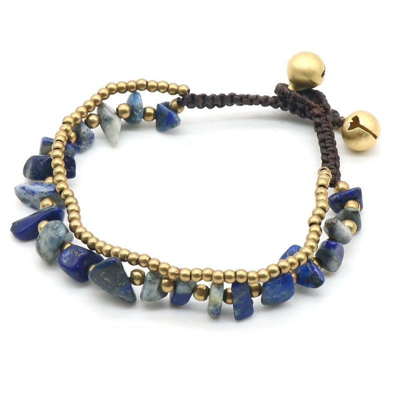 Natural crystal agate colorful shell gravel bracelet braided bracelet colorful irregular gravel bracelet