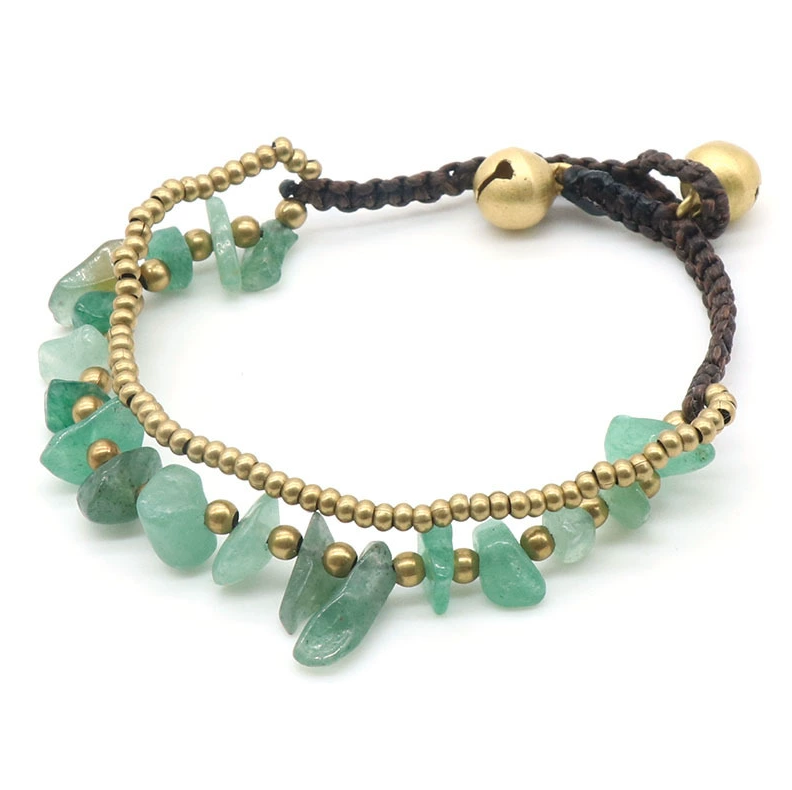 Natural crystal agate colorful shell gravel bracelet braided bracelet colorful irregular gravel bracelet