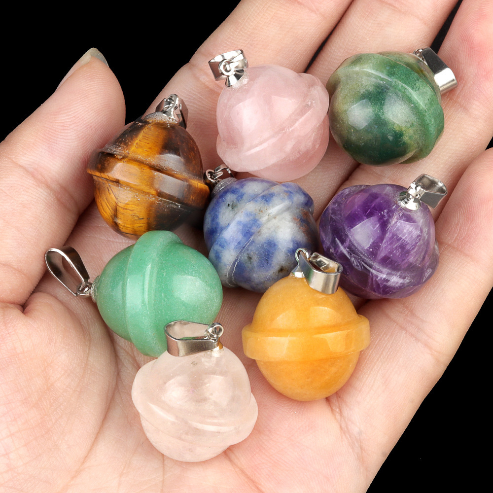 Natural crystal agate stone planet pendant galaxy planet UFO three-dimensional universe pendant jewelry