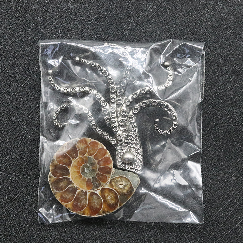 Colorful conch octopus brooch Exaggerated large octopus marine life jewelry pendant brooch dual-purpose decoration