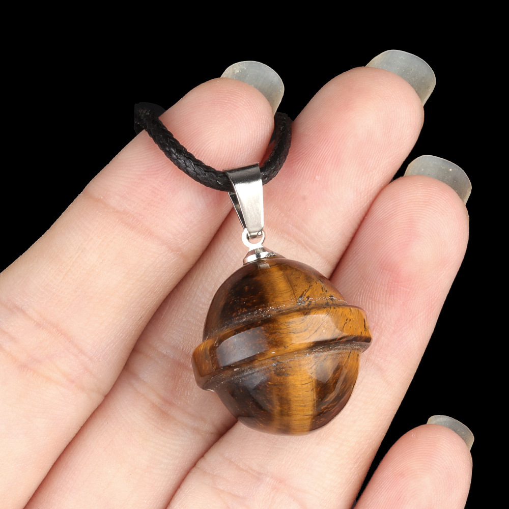 Natural crystal agate stone planet pendant galaxy planet UFO three-dimensional universe pendant jewelry
