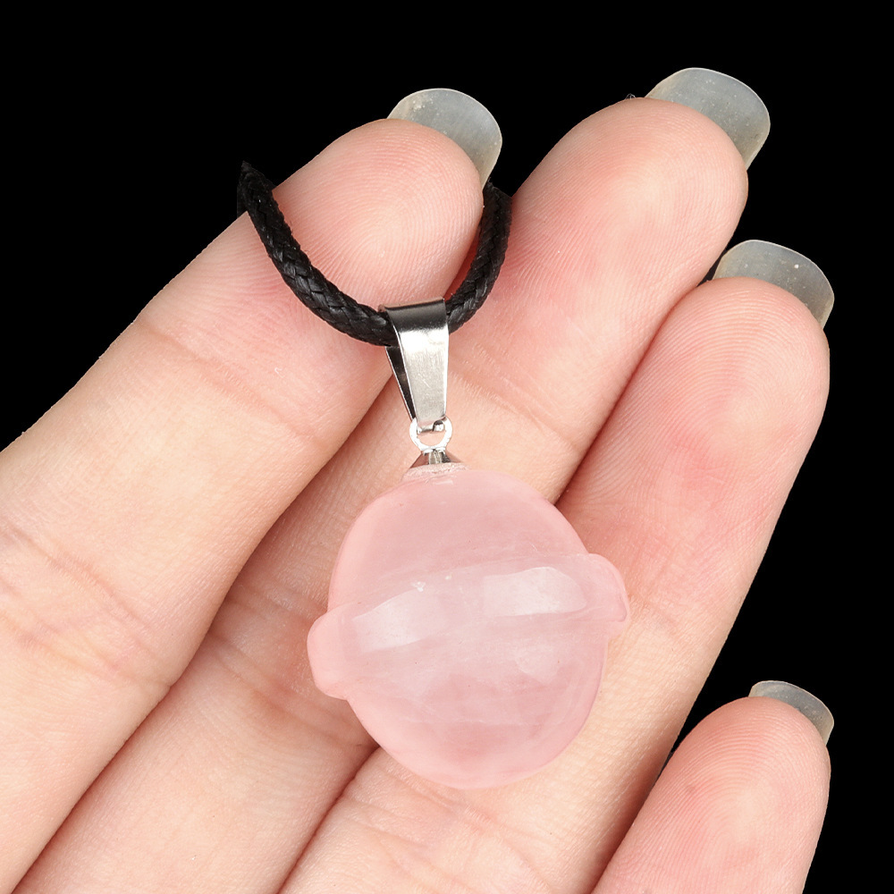 Natural crystal agate stone planet pendant galaxy planet UFO three-dimensional universe pendant jewelry