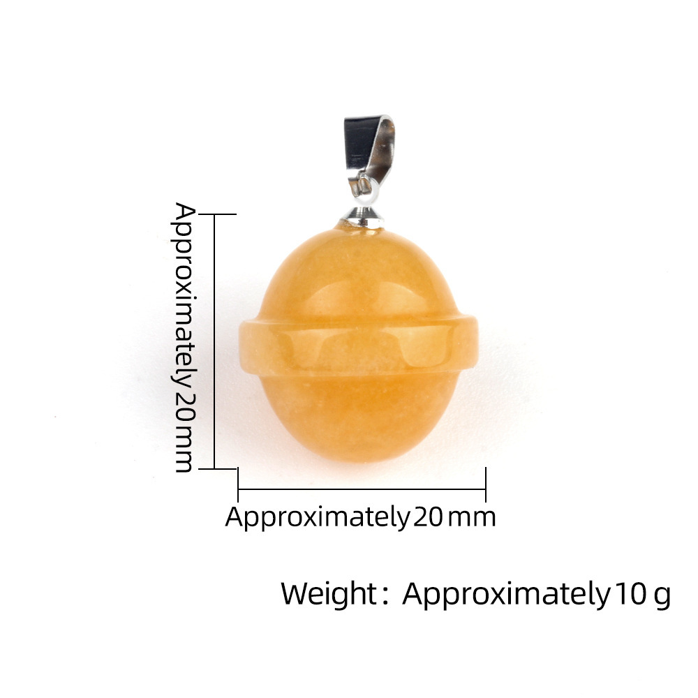 Natural crystal agate stone planet pendant galaxy planet UFO three-dimensional universe pendant jewelry