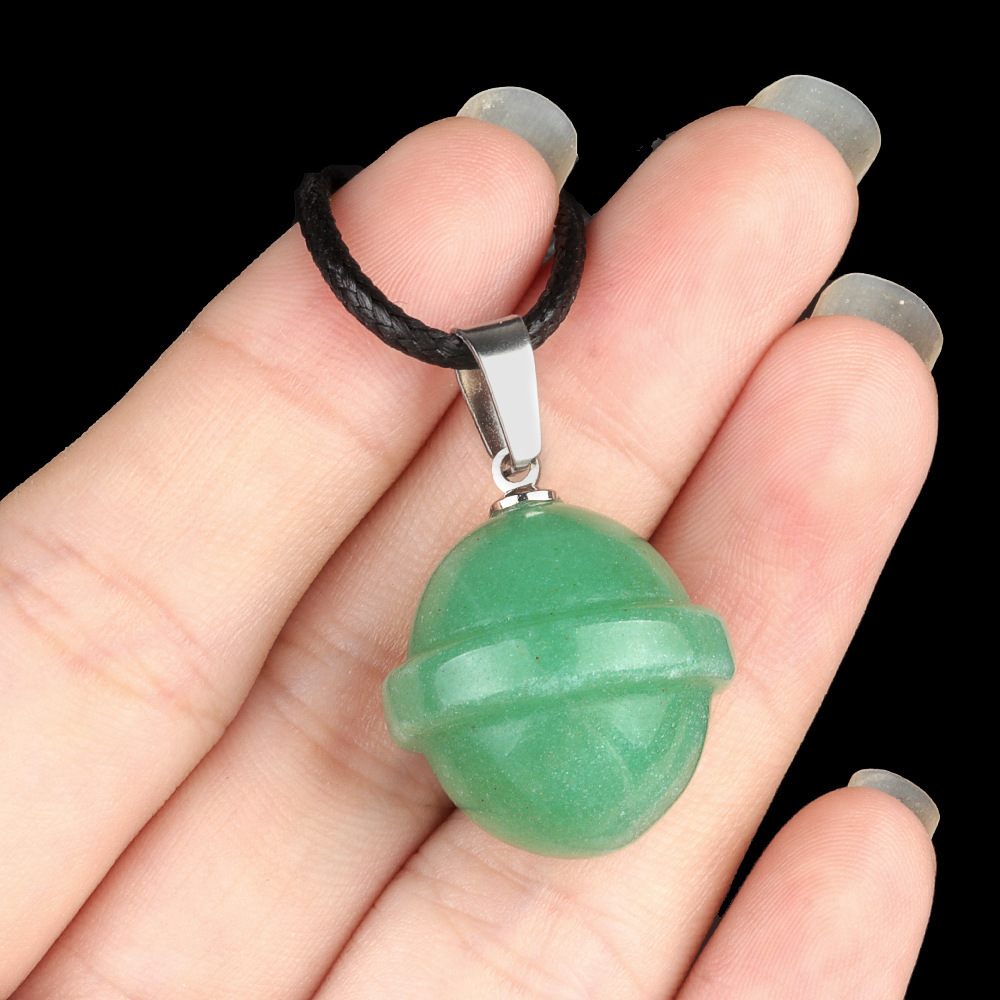 Natural crystal agate stone planet pendant galaxy planet UFO three-dimensional universe pendant jewelry
