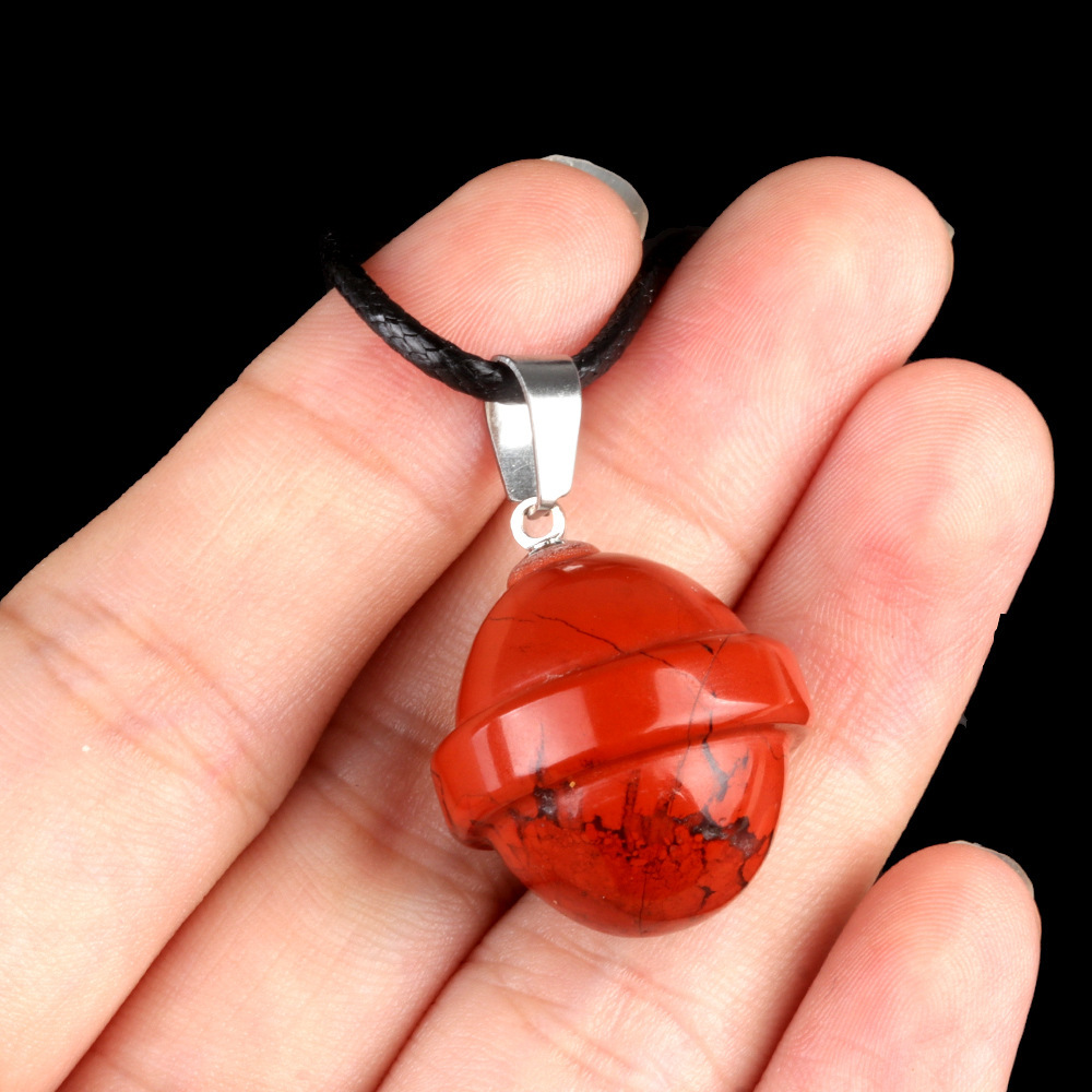 Natural crystal agate stone planet pendant galaxy planet UFO three-dimensional universe pendant jewelry