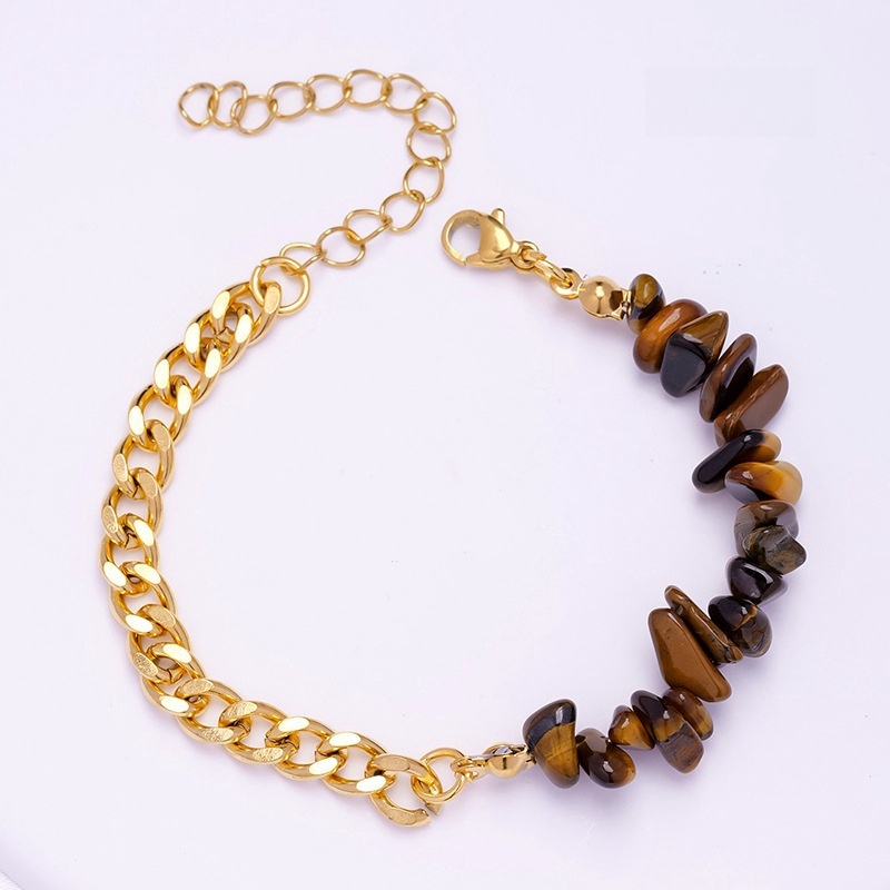 Natural crystal irregular gravel bracelet