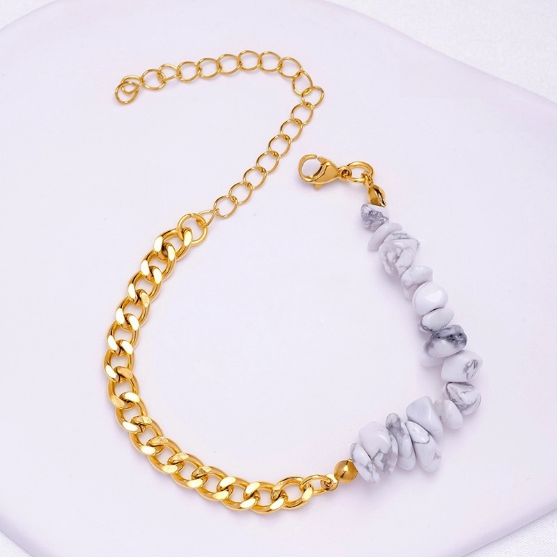 Natural crystal irregular gravel bracelet